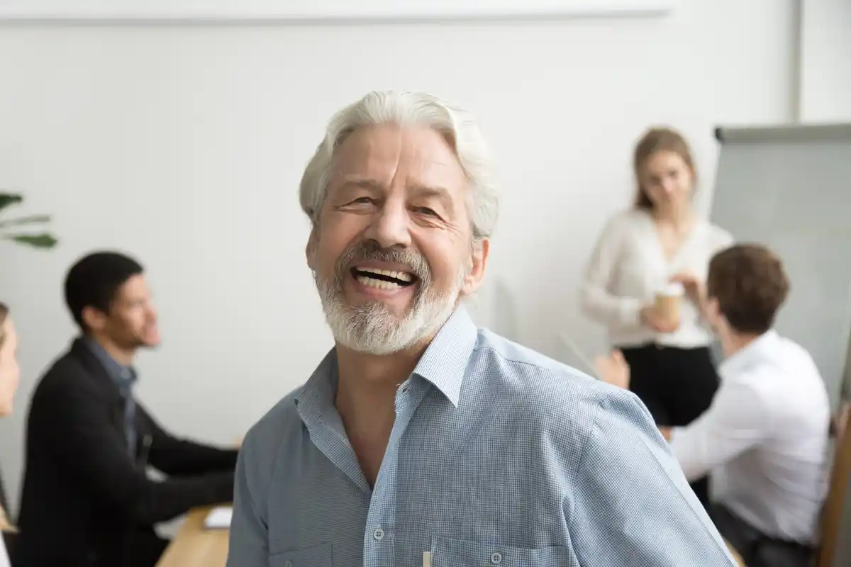 brain aging positivity mature adults happy