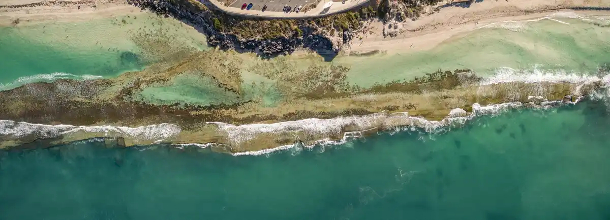 satellite image Ameland coastline change