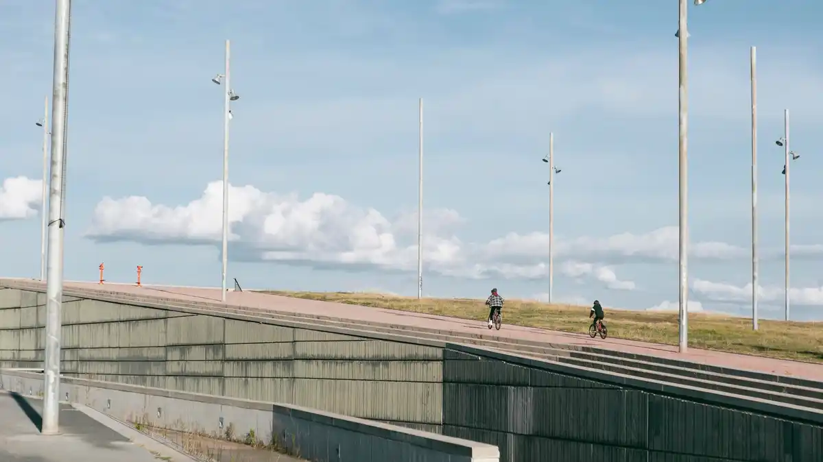 harvesting energy from air futuristic dutch city concept