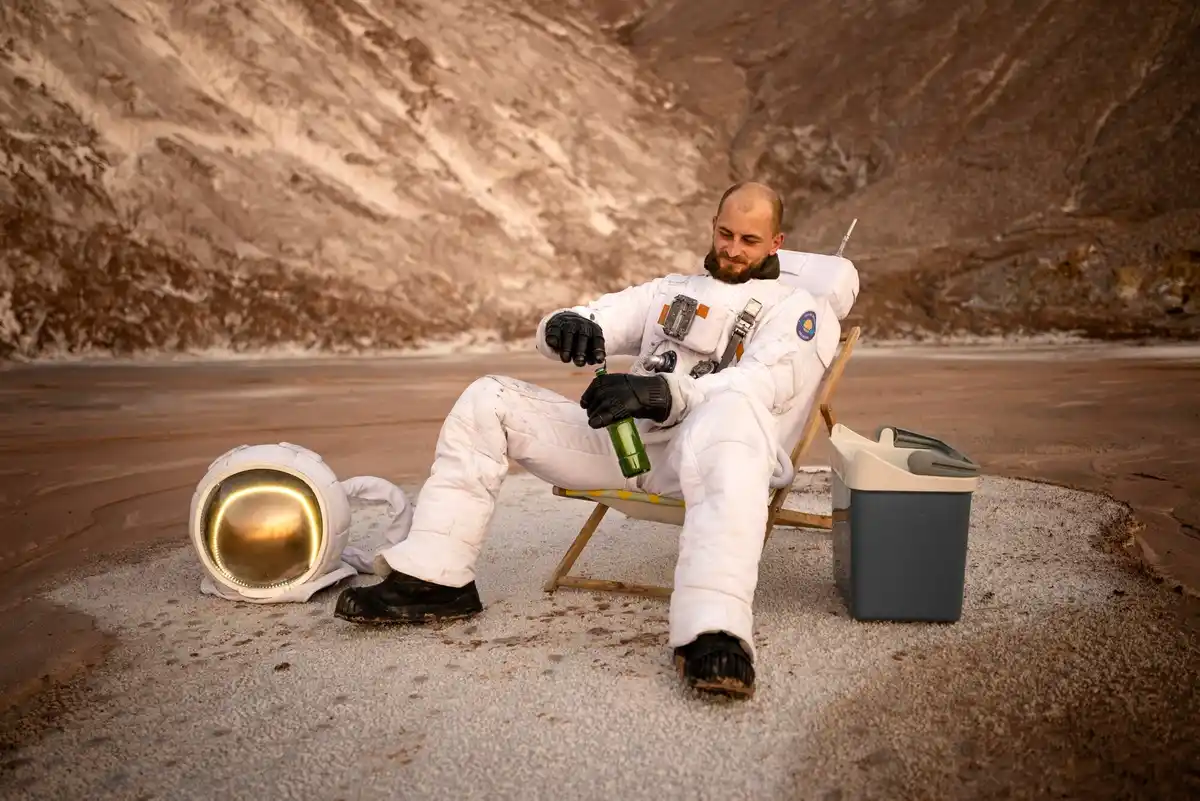 astronaut trash mistake space station