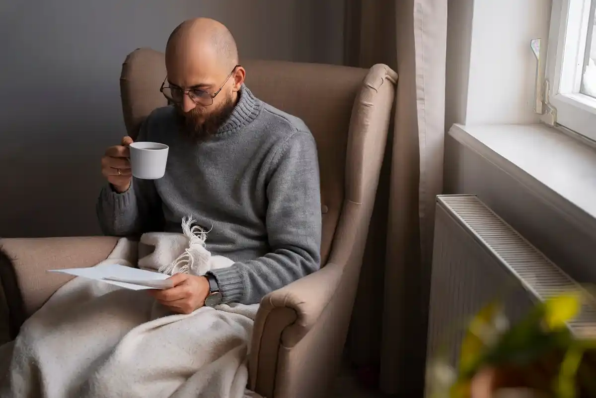 dutch person feeling unwell at home