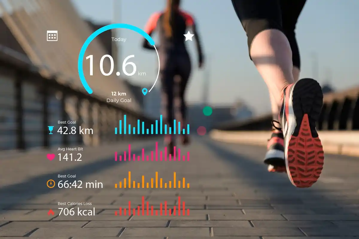 Smartwatch HRV data screen close-up Netherlands
