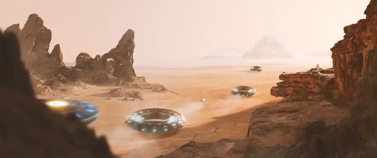 ancient mars river bed
