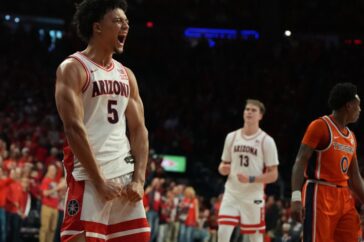 Arizona neemt de leiding in de AP Top 25 basketbalranglijst na indrukwekkende start