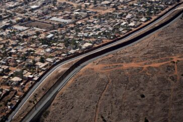 De toegenomen militaire zones langs de zuidgrens van de Verenigde Staten in Californië