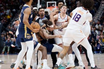 Ontlading tijdens een NBA-wedstrijd: de confrontatie tussen Pelicans en Suns